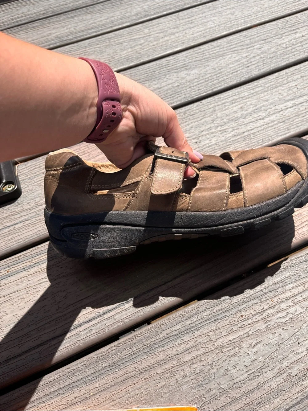 Keen Bidwell leather fisherman sandal